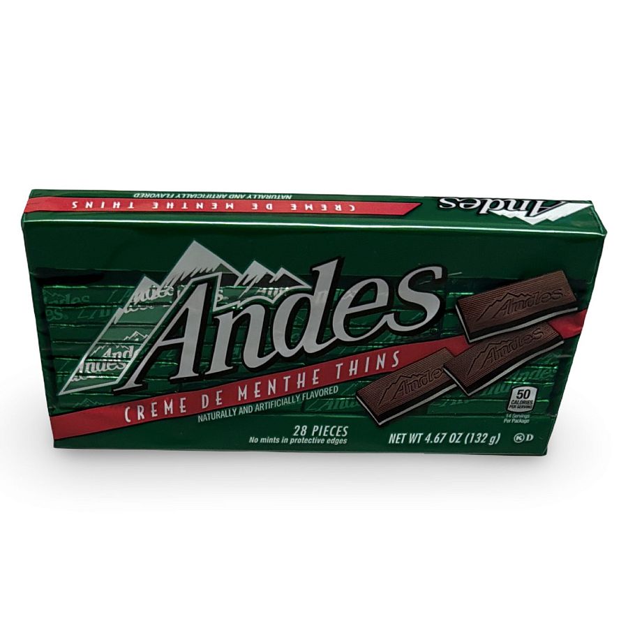 Andes Smooth Mint Chocolates – 28 Piece Boxes, 4 Packs | Creme De Menthe - Specialty Snack by Andes Candies