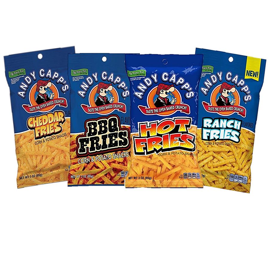 Andy Capp's Snack Fries 4 Flavor Variety Pack | 12 count, 3 oz. bags - Specialty Snack by Andy