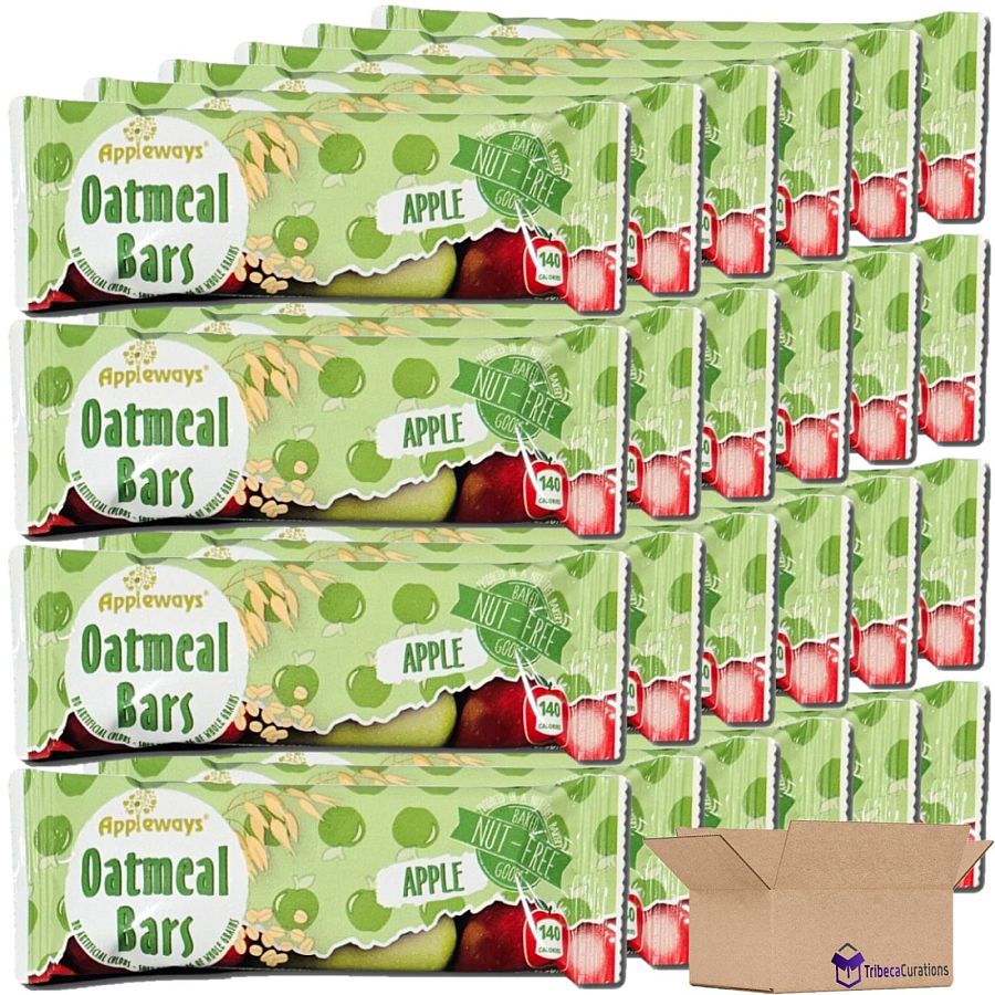 Appleways Apple Oatmeal Bar Value Pack | 1.2 Ounce | Pack of 24 - Specialty Snack by Appleways