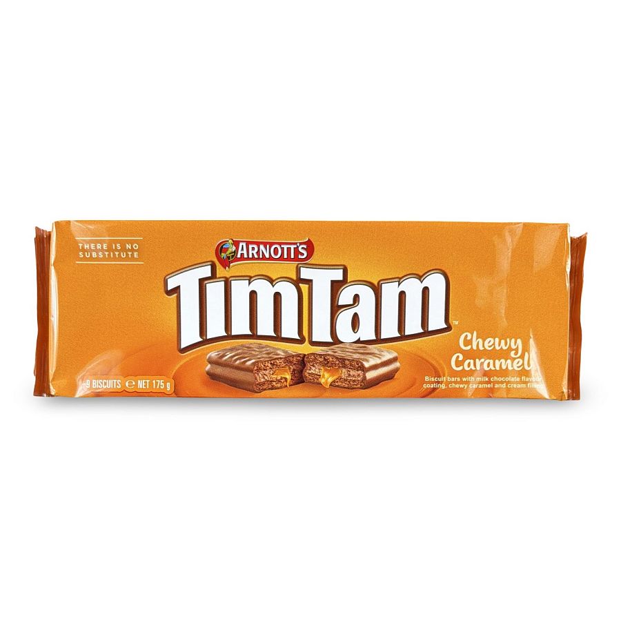 Arnott’s Tim Tam Chocolate Biscuit Bars – Australian Import | 165 g | Chewy Caramel - Specialty Snack by Arnott's