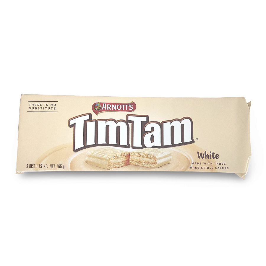 Arnott’s Tim Tam Chocolate Biscuit Bars – Australian Import | 165 g | White - Specialty Snack by Arnott's