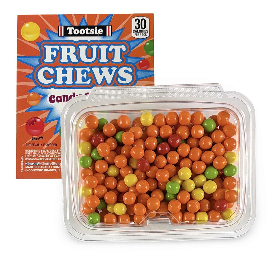 Assorted Tootsie Candy Coated Fruit Chews Including Cherry, Orange, Lime, and Lemon, 1 lb. Tub - Specialty Snack by Tootsie Roll