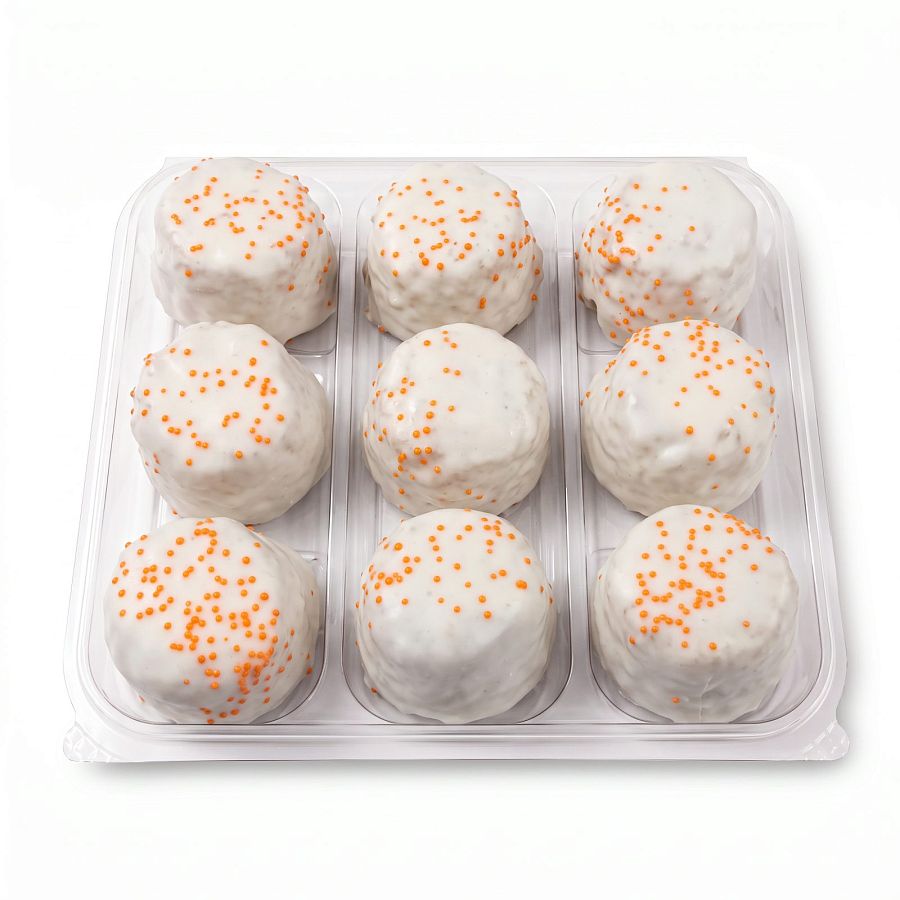 Bakery Cake Bites | 9 Pack Mini Cake Bites | Carrot Cake - Specialty Snack by Carlotta's Bakery