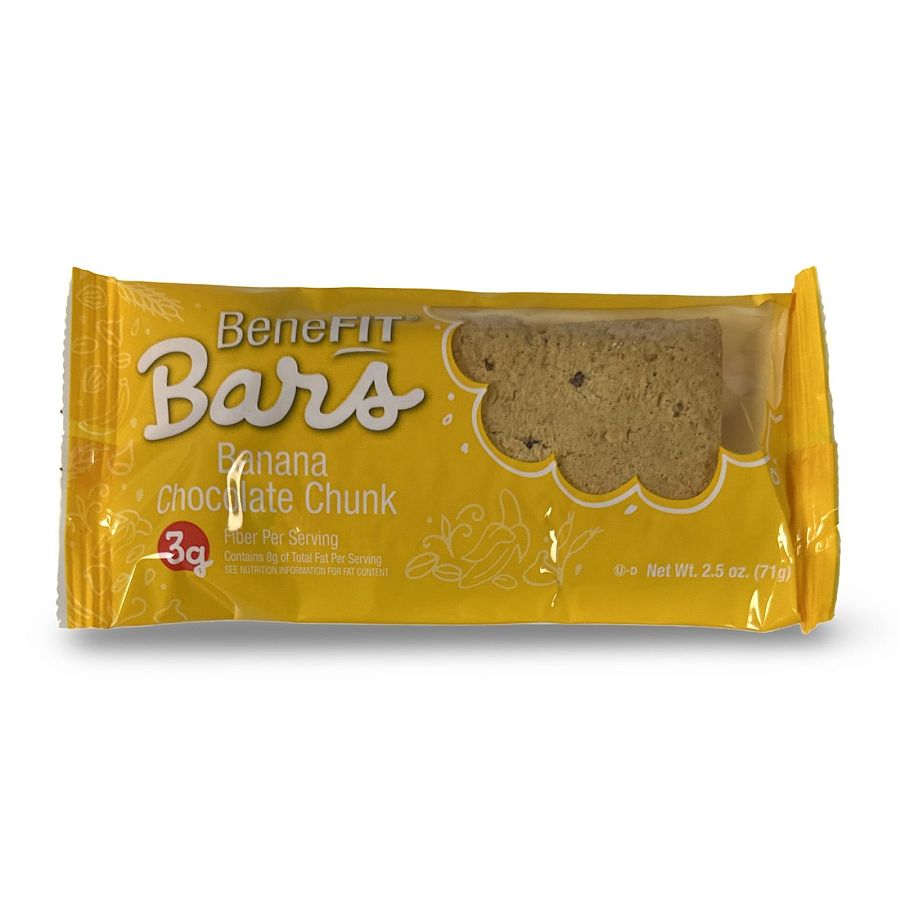 Banana Chocolate Chunk BeneFit Bars by Readi-Bake 2.5 Oz, 12 Pack - Specialty Snack by Readi-Bake
