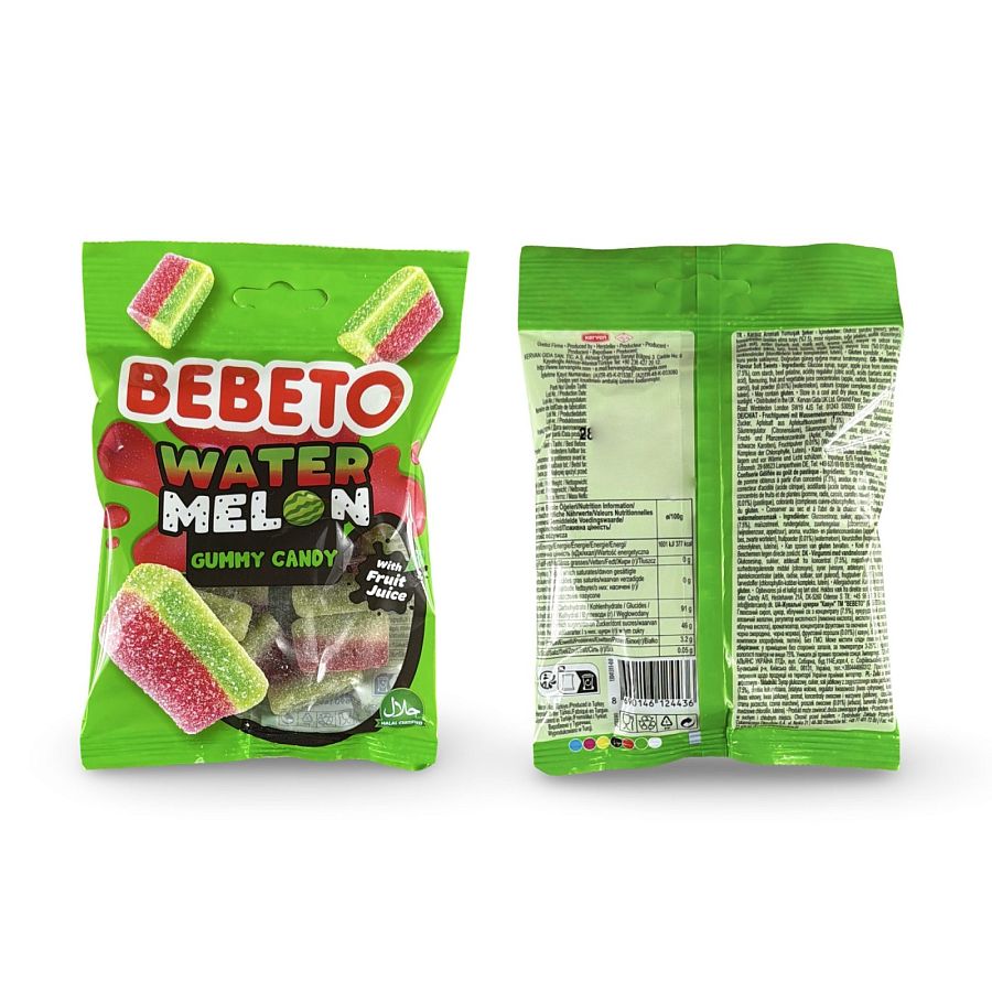 Bebeto Gummy Candy Full Case Packs (10 or 12 Bags), Halal Assorted Gummies Choose Flavor or Variety - Specialty Snack by Bebeto