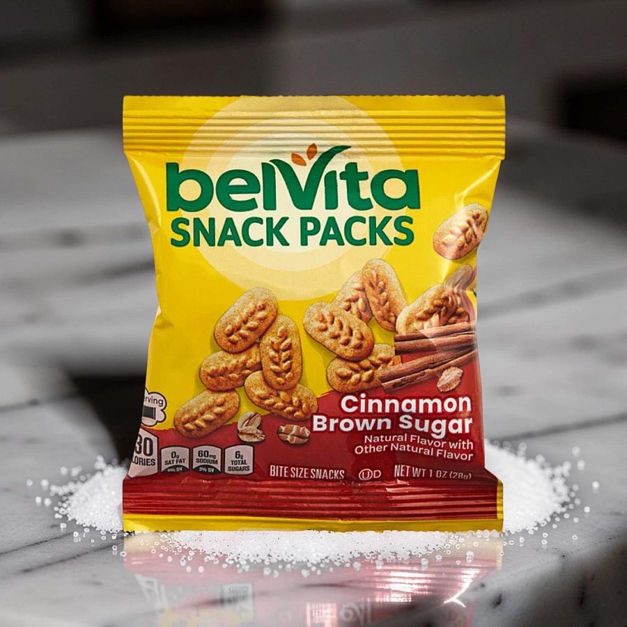belVita Cinnamon Brown Sugar Breakfast Biscuits 60 Single Serve Packs, School Smart Snacks - Specialty Snack by Belvita