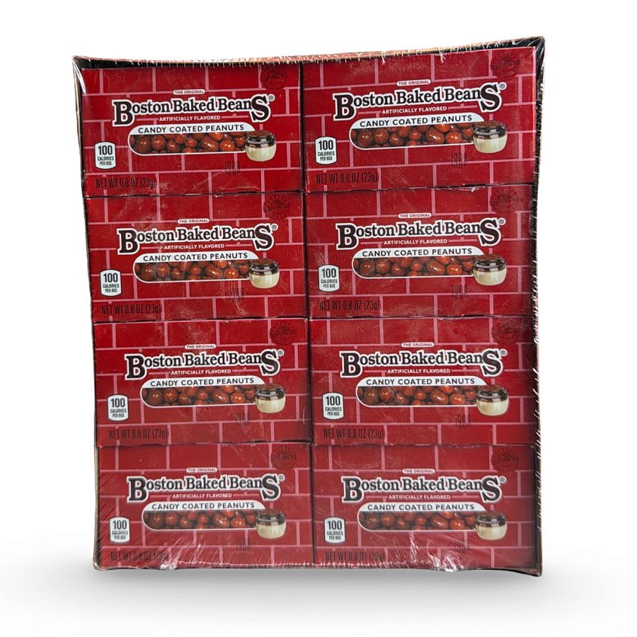 Boston Baked Beans Classic Candy Coated Peanuts – 24 Count Mini Theater Boxes | Nostalgic Crunchy Treat - Specialty Snack by Ferrero