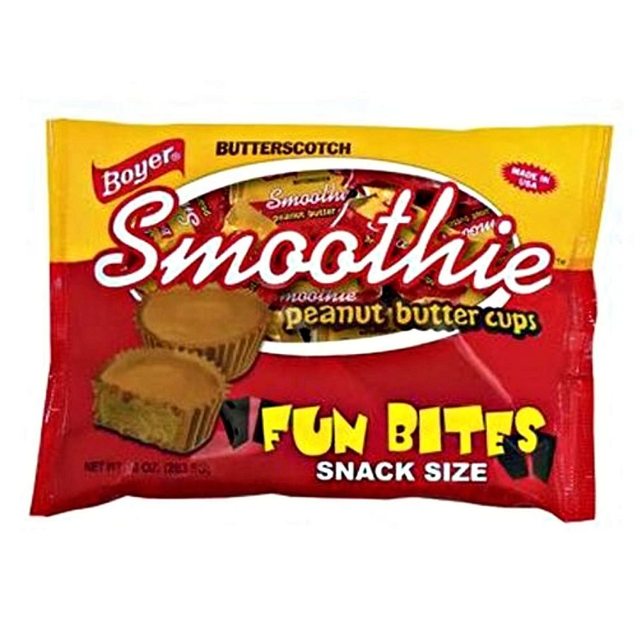 Boyer Butterscotch Peanut Butter Smoothie Cups Fun Bites 10oz Bag. - Specialty Snack by Boyer