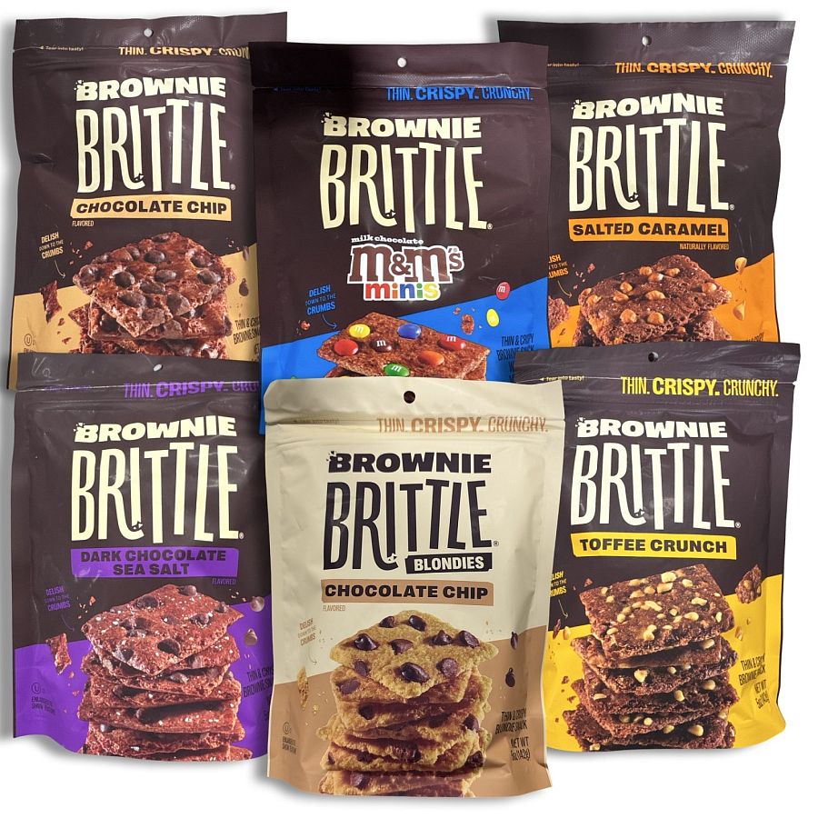 Brownie Brittle Variety Pack | 6 Unique Flavors | 5 Ounce Bag | Pack of 6 - Specialty Snack by Sheila G's
