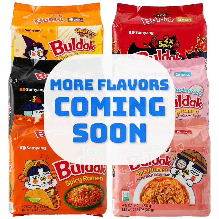 Buldak Spicy Chicken Ramen Korean Instant Noodles, 5 Pack | Newflavor02 - Specialty Snack by Buldak