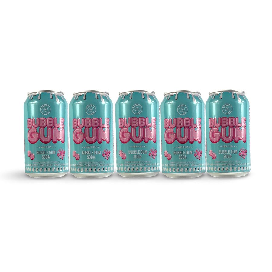 Candy Lips Brand Candy Flavored Sodas, Made in USA | Bubble Gum - Specialty Snack by Candy Lips
