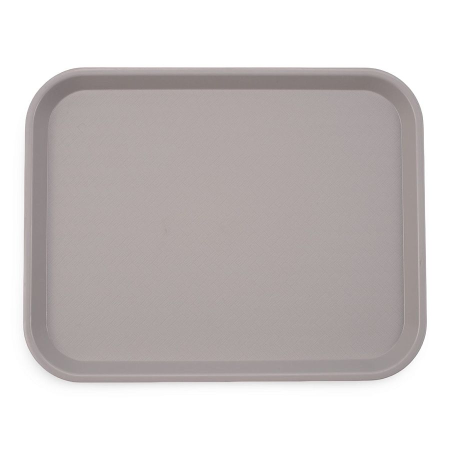 Carlisle School Cafeteria Tray 18 x 14 Inch Non-Compartment Durable Tray | Gray - Specialty Snack by Carlisle
