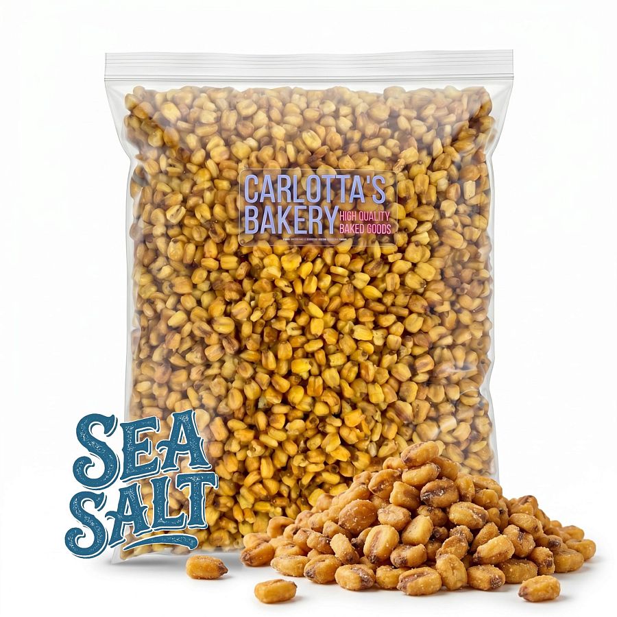Carlotta's Bakery Crunchy Corn Snacks With Sea Salt, 5 LB Bulk Bag | Non GMO Corn, Simple Ingredients, Kosher Roasted Corn Snack - Specialty Snack by Carlotta's Bakery