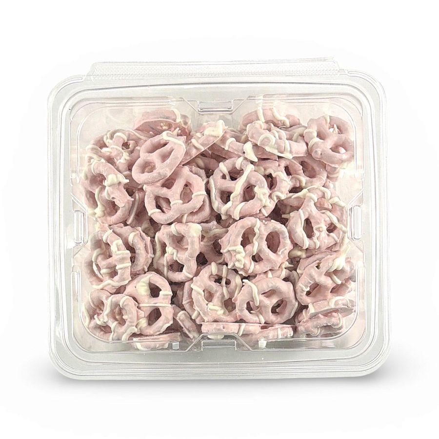 Carlotta's Bakery Yogurt Covered Pretzel Bites - Strawberry & Creme - 1 lb - Specialty Snack by Carlotta's Bakery