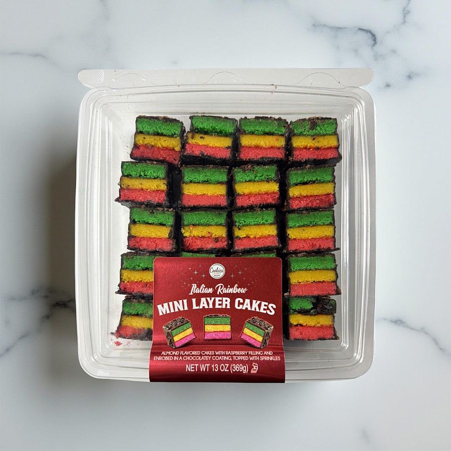Carlotta's Authentic Italian Rainbow Cookies | 13 Ounces - Specialty Snack by Carlotta's Bakery