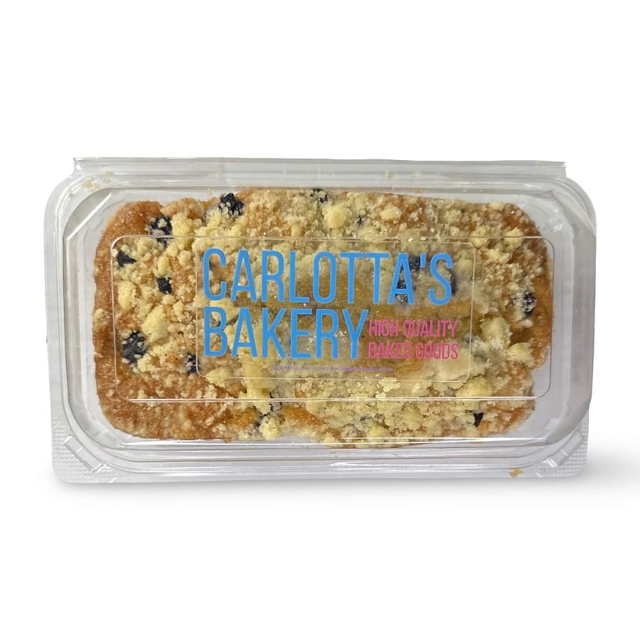 Carlotta's Bakery Authentic Tradition New York Loaf Coffee Pound Cakes (1 lb., Blueberry Lemon Crumb) - Specialty Snack by Carlotta's Bakery