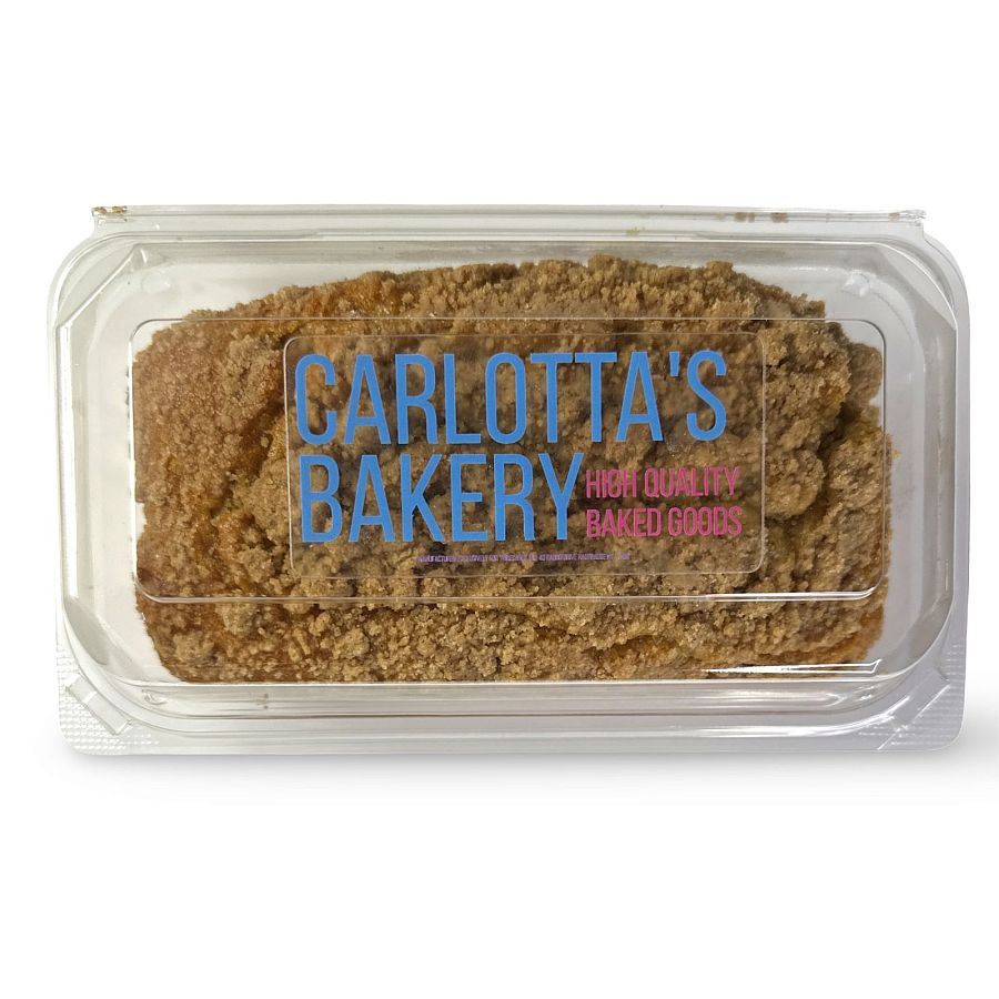 Carlotta's Bakery Authentic Tradition New York Loaf Coffee Pound Cakes (1 lb. Apple Cinnamon Crumb) - Specialty Snack by Carlotta's Bakery