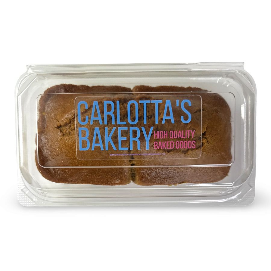 Carlotta's Bakery Authentic Traditional New York Loaf Coffee Pumpkin Bread, 1 lb. - Specialty Snack by Carlotta's Bakery