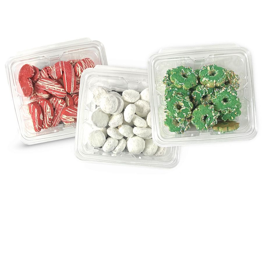 Carlotta's Christmas Themed Italian Cookies, 1 Lb Tub, (Spekulatius) - Specialty Snack by Carlotta's Bakery
