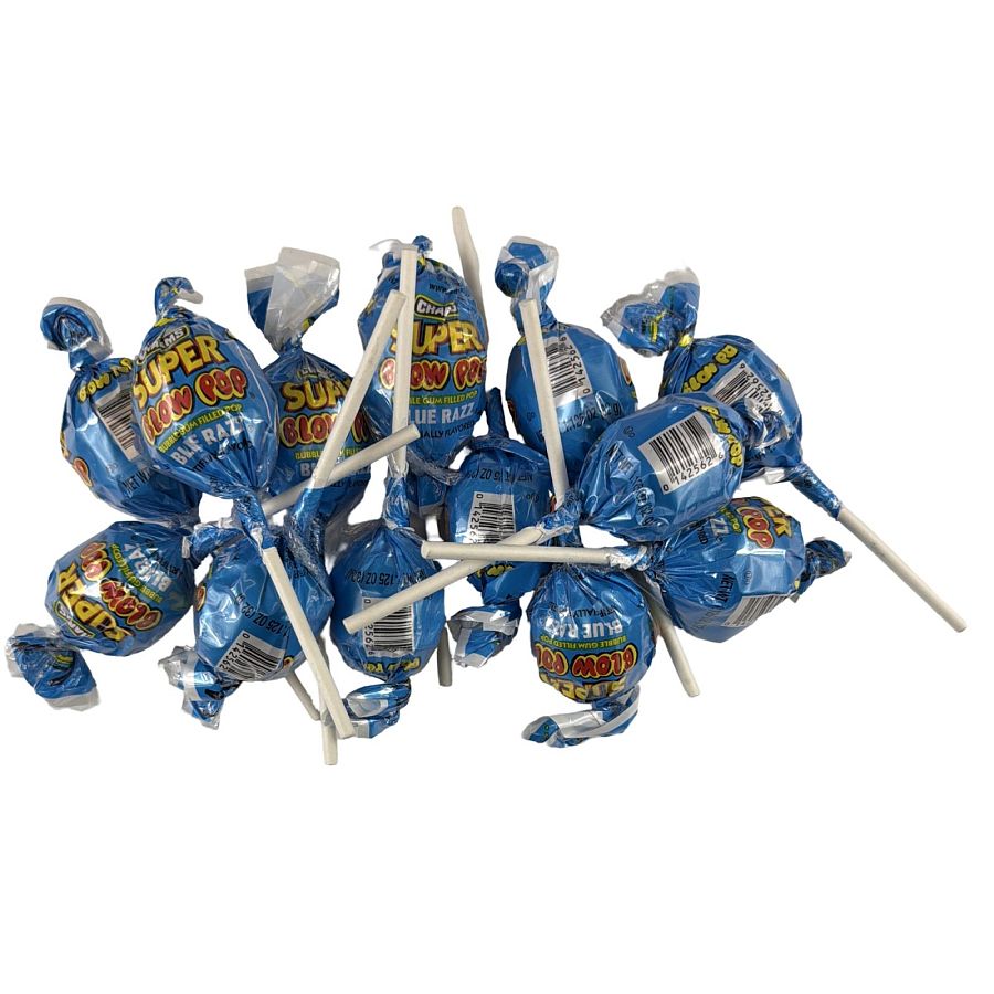 Charms Classic Candy Favorites – Super BlowPops, Approx. 13 Lollipops | Blue Raspberry - Specialty Snack by Charms
