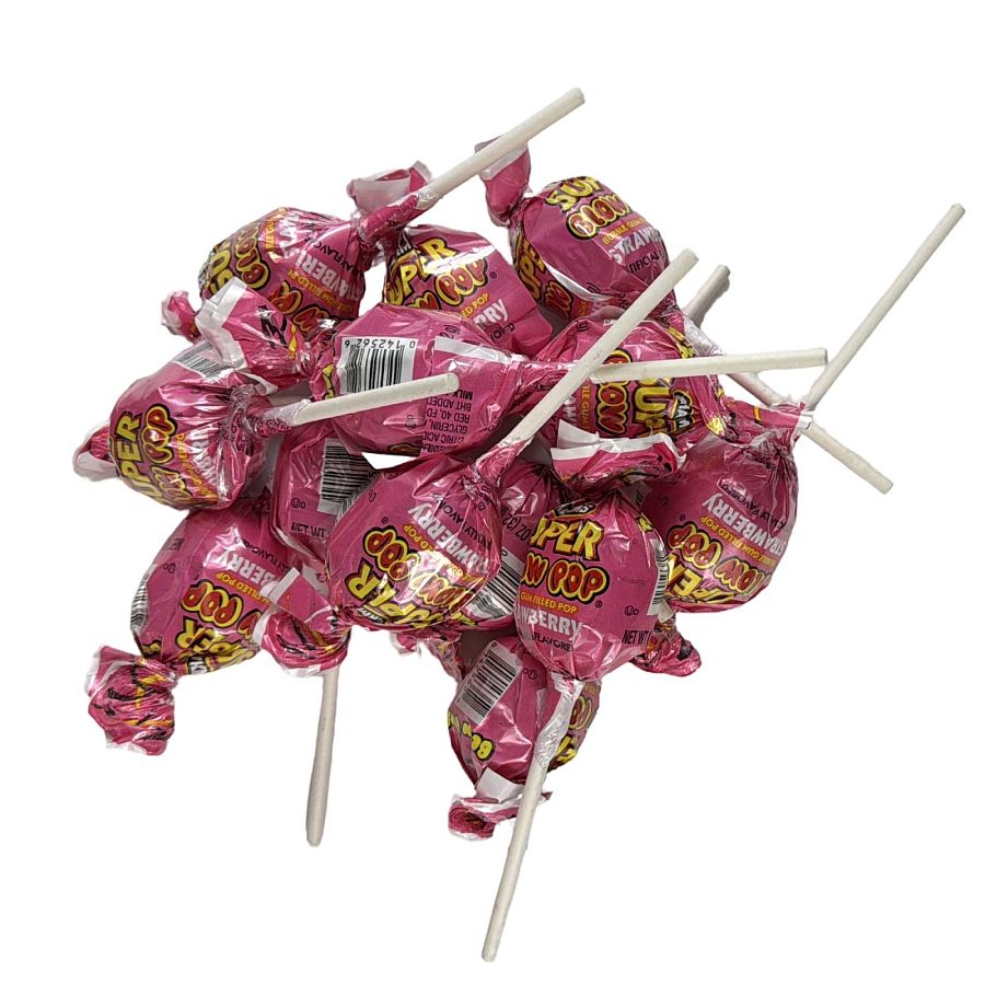 Charms Classic Candy Favorites – Super BlowPops, Approx. 13 Lollipops | Strawberry - Specialty Snack by Charms