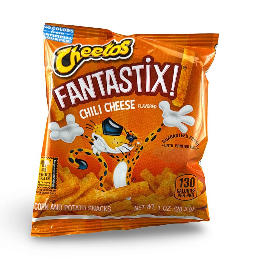Cheetos Fantastix Crunchy School Snacks – 8 Pack | Chili Cheese - Specialty Snack by Frito-Lay