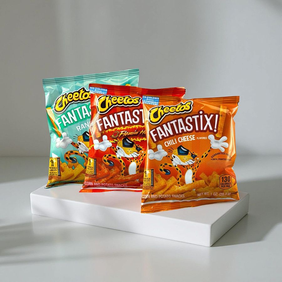 Cheetos Fantastix Crunchy School Snacks – 8 Pack | Choose Ranch, Flamin’ Hot or Chili Cheese - Specialty Snack by Frito-Lay