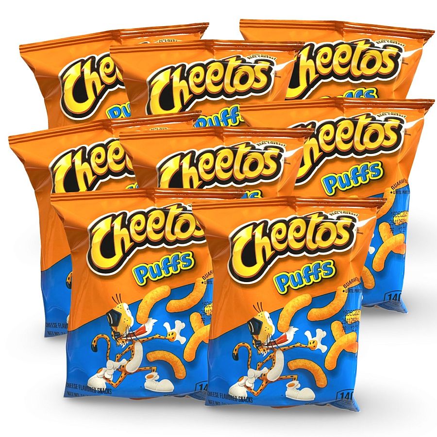 Cheetos Jumbo Puffs Cheese Flavored Snack, 0.875 Ounce, 8 Bags - Specialty Snack by Frito-Lay