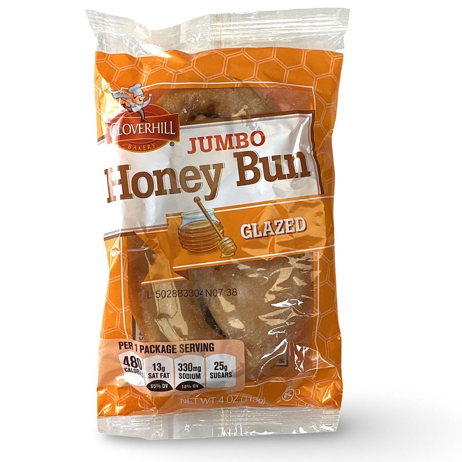 Cloverhill Jumbo Glazed Honeybuns | Individually Packaged | 12 Pack - Specialty Snack by Cloverhill Bakery
