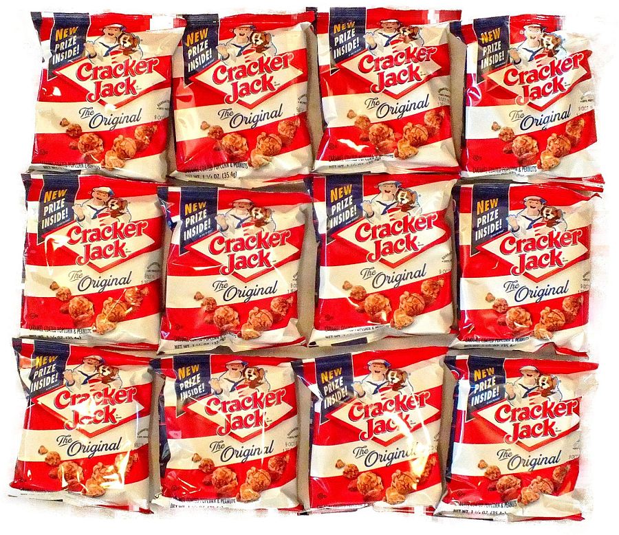 Cracker Jacks Fun Snack Pack, 1.25 Oz, 12 Count - Specialty Snack by Cracker Jack