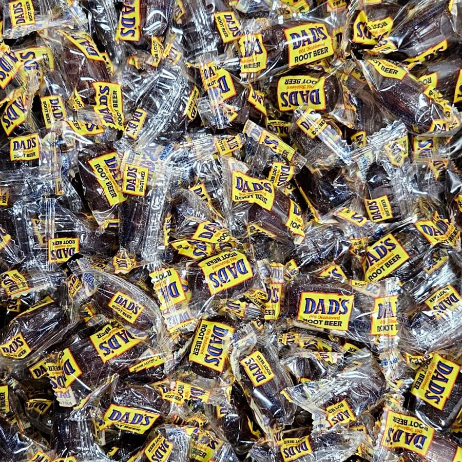 Dad's Old Fashioned Root Beer Barrels Individually Wrapped, 1 Lb. - Specialty Snack by Dads Old Fashioned