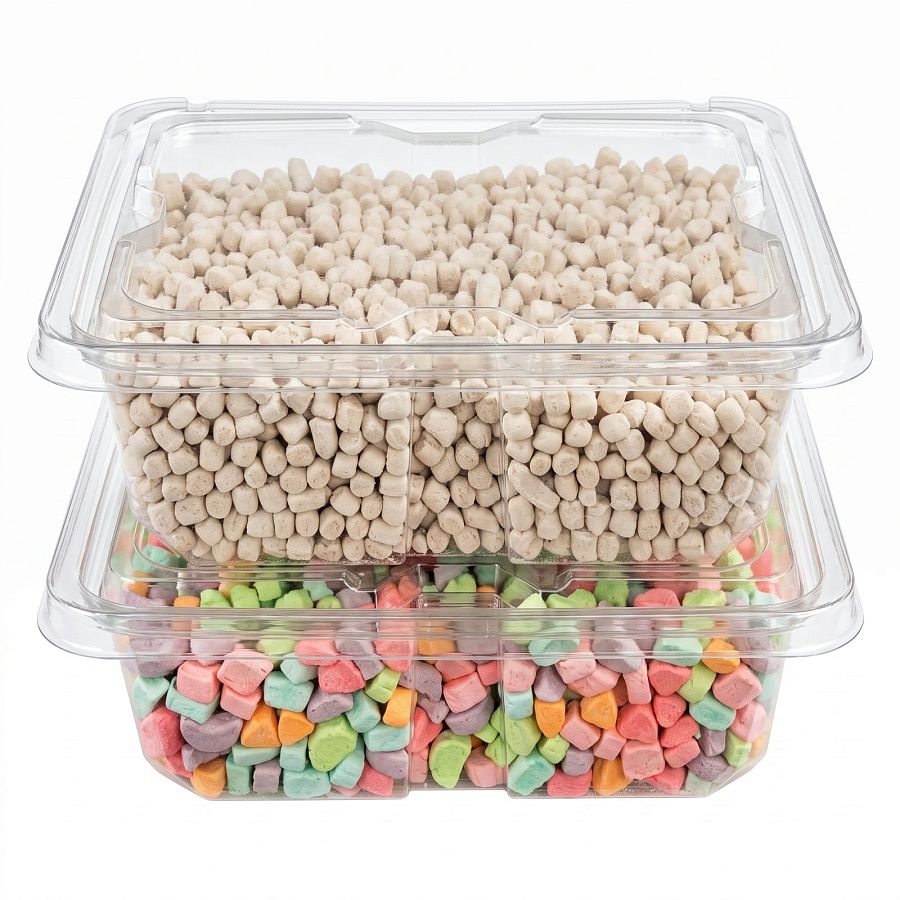 Dehydrated Marshmallows, 10 oz Resealable Container, Choose Chocolate, Rainbow or Variety Pack, Crunchy Sweet Marshmallow Snack - Specialty Snack by Tribeca Curations