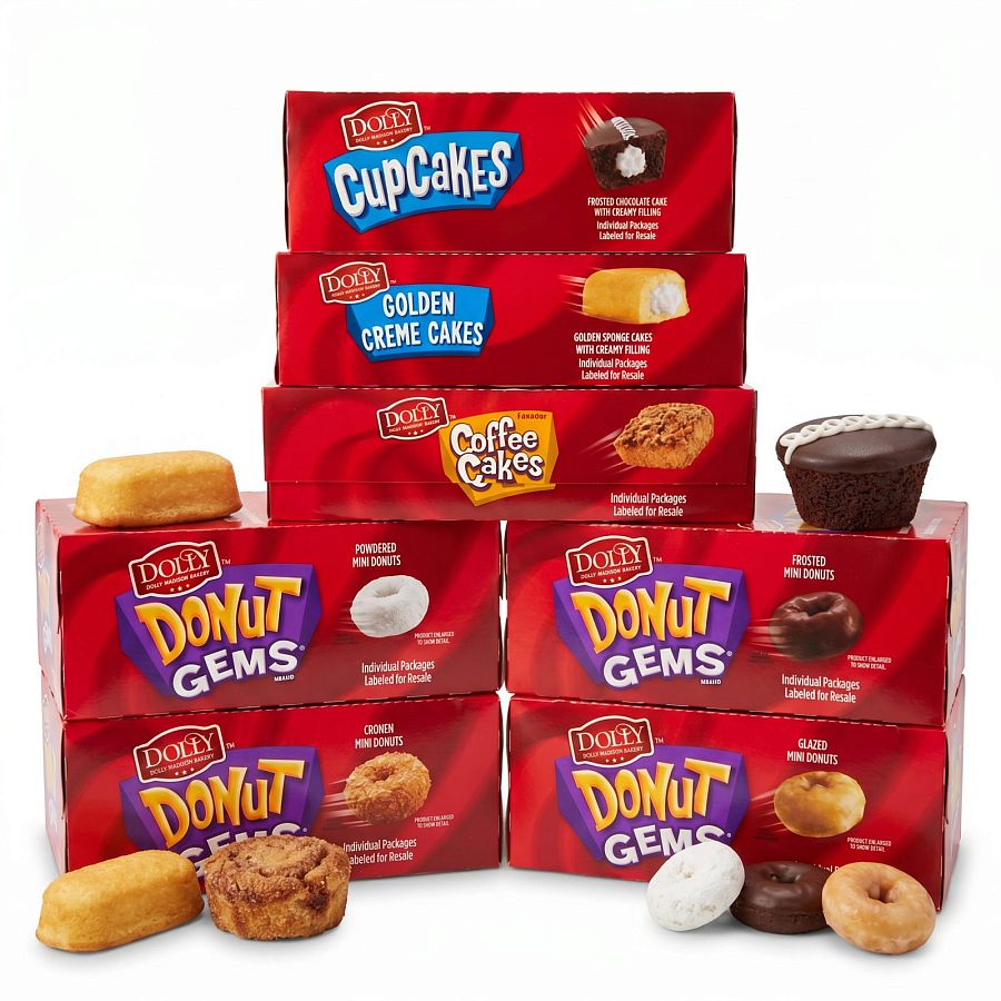 Dolly Madison Ultimate Bakery Variety Pack, 7 Boxes, Mini Donuts, Coffee Cakes, Cupcakes & Creme Cakes - Specialty Snack by Dolly Madison