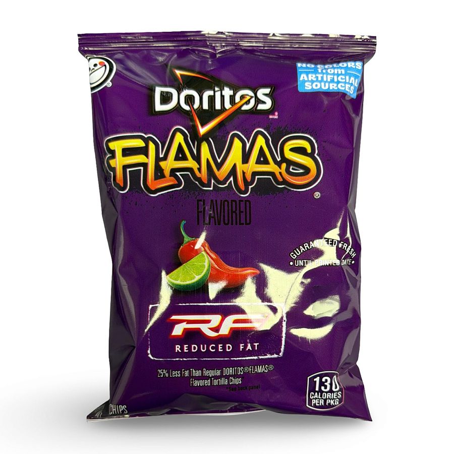 Doritos Flamas Reduced Fat, School Snacks, 1 Oz Bags, 12 Packs - Specialty Snack by Frito-Lay