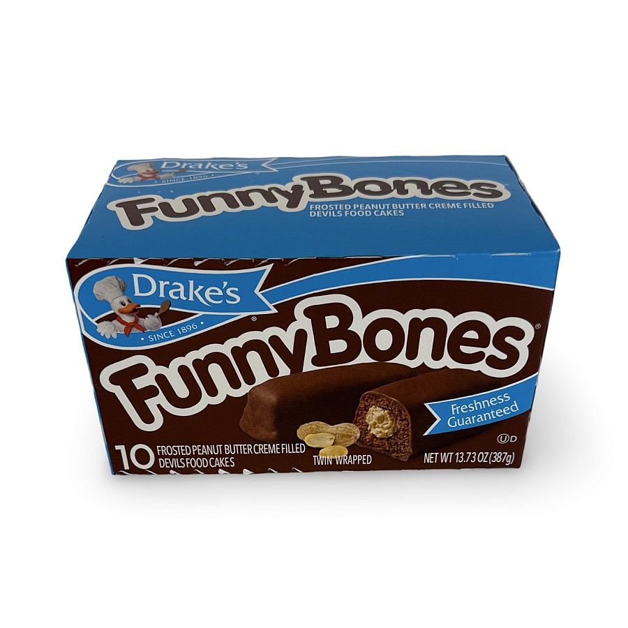 Drake's Snack Cakes Multipack Box, Funny Bones, 10 Count Box - Specialty Snack by Drake's