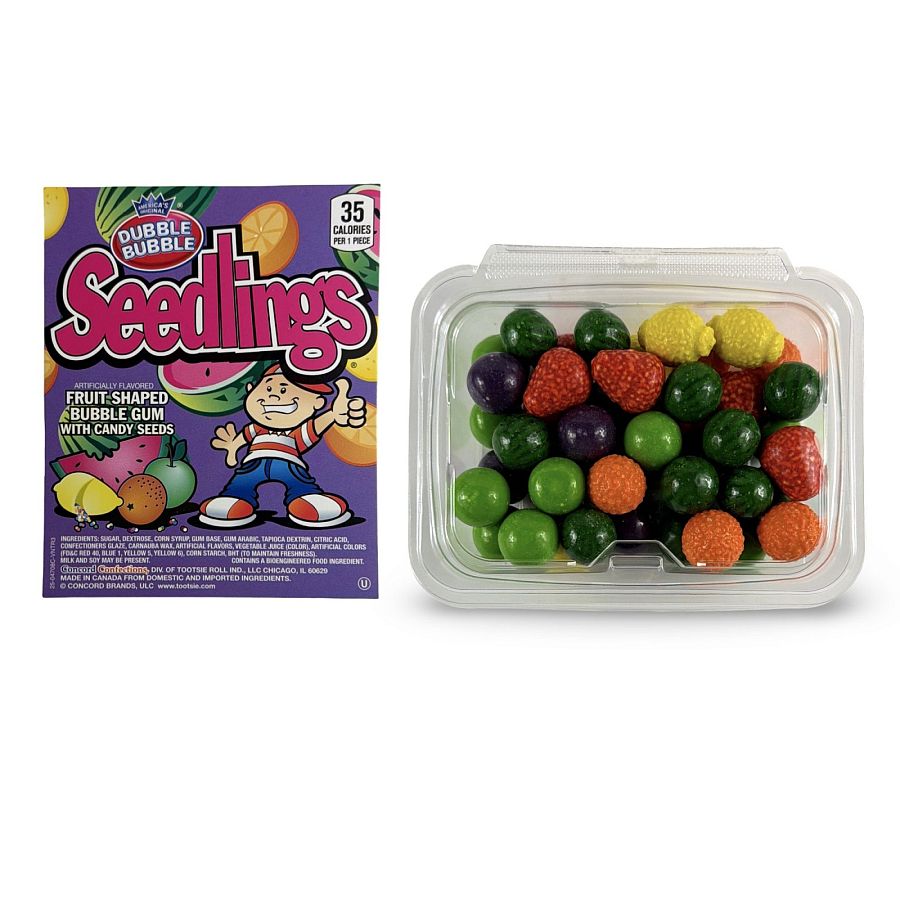 Dubble Bubble Gumball Tub – Classic & Filled Bubble Gum | Filled Seedlings - Specialty Snack by Dubble Bubble