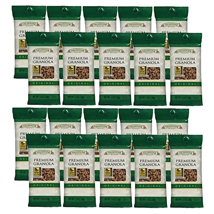 Fieldstone Premium Granola Packets – 1 oz Single-Serve, 20 Count Value Pack - Specialty Snack by Fieldstone Bakery