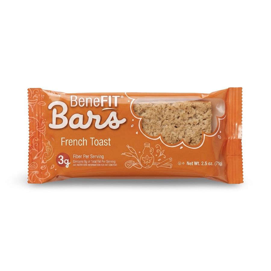 French Toast BeneFit Bars School Snacks, 12 bars - Specialty Snack by Readi-Bake