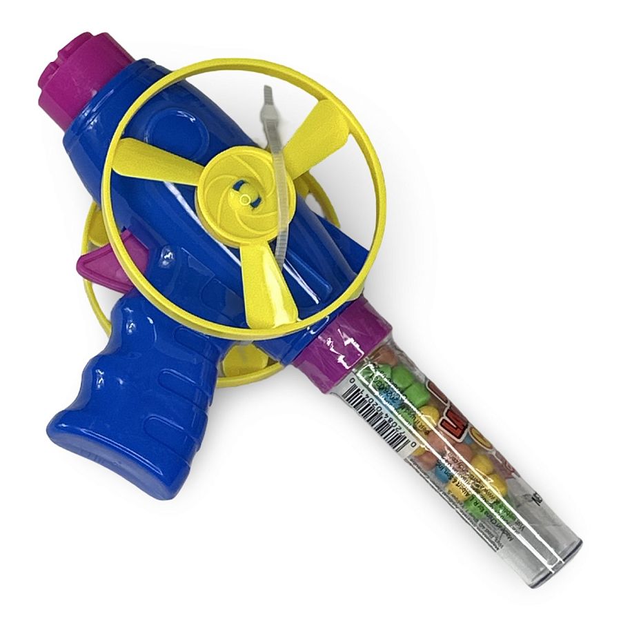Fun Candy With Built in Toys - Candy Filled Disk Launcher, 2 Pack (Colors vary) - Specialty Snack by TRIBECA CURATIONS