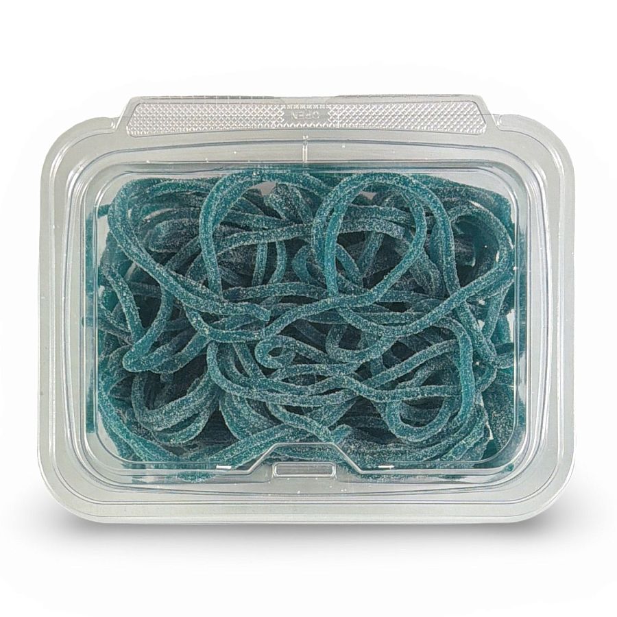 Gustafs Sour Laces Candy 8 oz Tub, Blue Raspberry, Green Apple, Strawberry or Mixed Variety - Specialty Snack by Gustaf's
