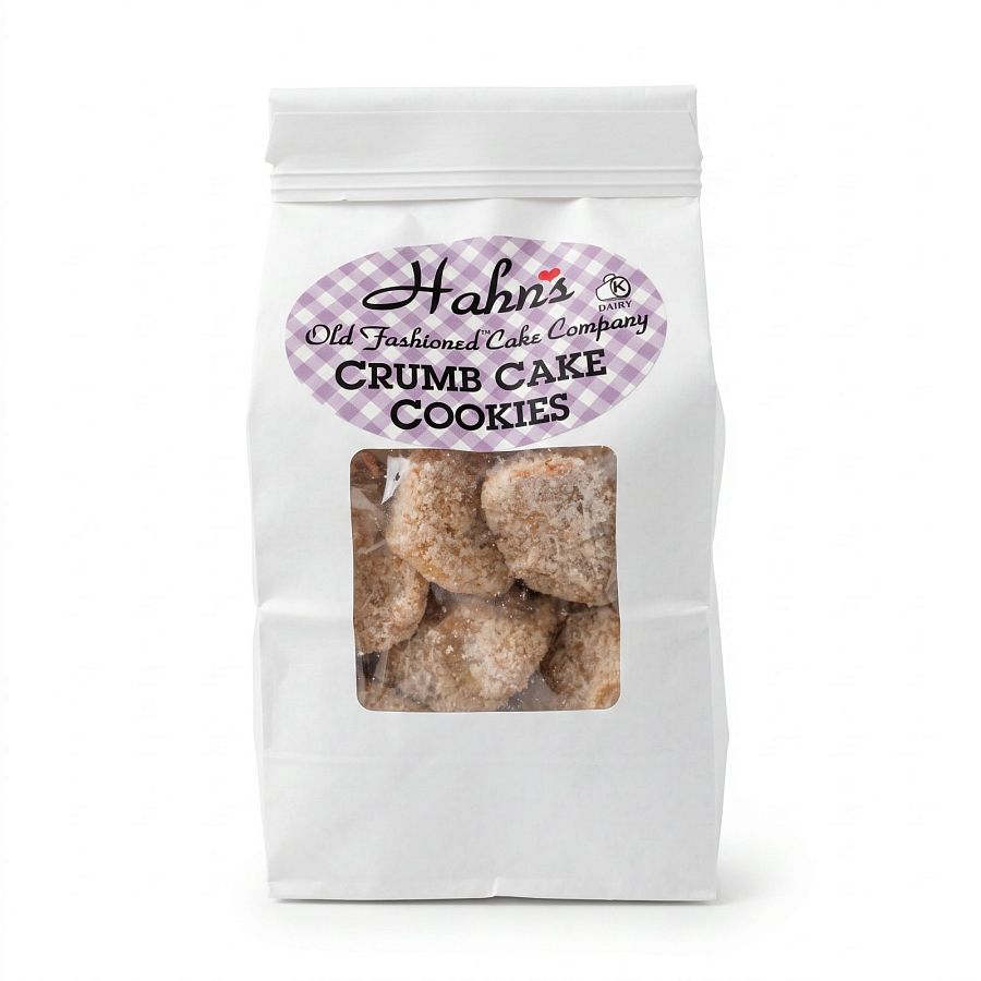 Hahn's Old Fashioned Crumb Cake Cookies, 8 oz Bag - Specialty Snack by Hahn's