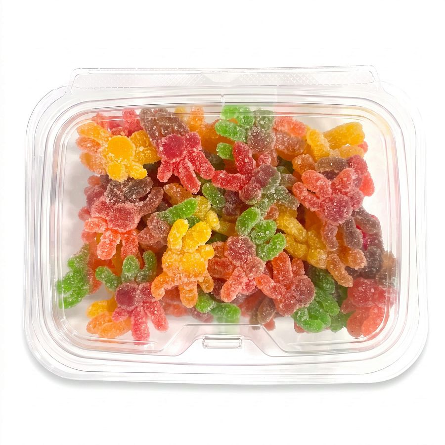 Halloween Themed Fruity Ghoulish Gummies Candy, 1 lb | Hairy Spiders - Specialty Snack by Tribeca Curations