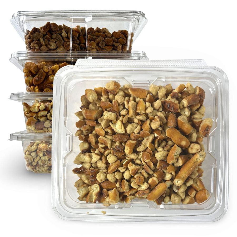 Handmade Limited Batch Pretzel Bits & Pieces 8 Oz Tub, Bold Flavors - Specialty Snack by Tribeca Curations