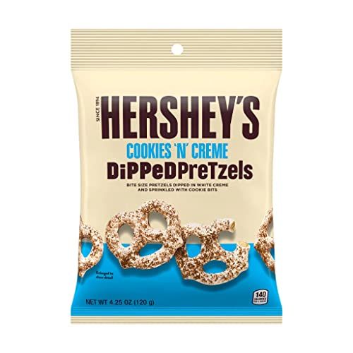 Hershey's Cookies 'n' Cream dipped Pretzels, 5 Oz - Specialty Snack by Hershey's
