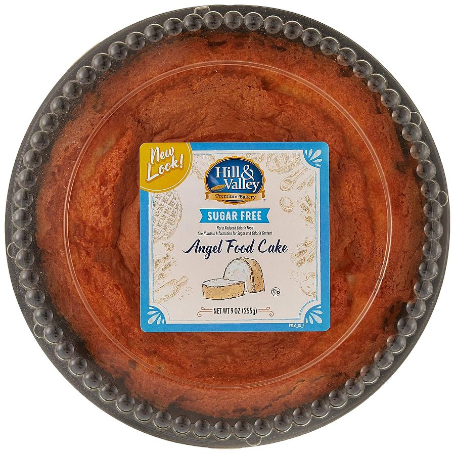HIll & Valley Sugar Free Angel Food Cake | 9 Oz | Pack of 2 - Specialty Snack by Hill & Valley
