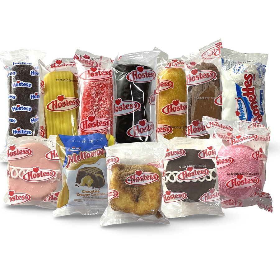 Hostess 30 Snack Cake Variety Pack, 10 Varying Flavors Or More including Cupcakes, Cinnamon Rolls, Danish, Ding Dongs, Twinkies, Zingers - Specialty Snack by Hostess