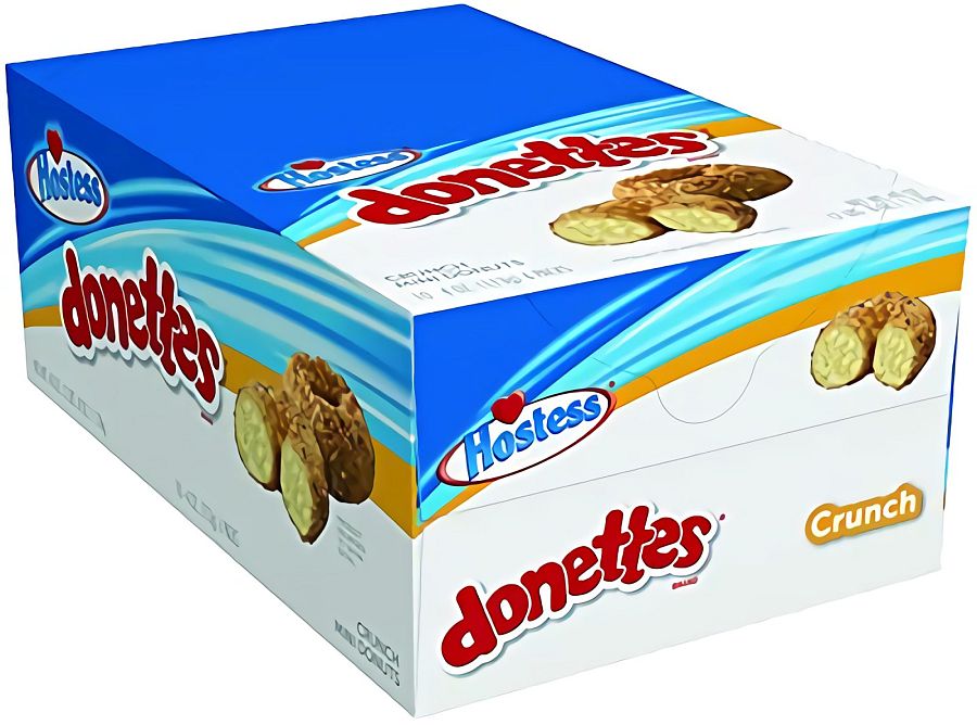 Hostess Crunch Donette Donuts Single Serve,10 count (Pack of 6) - Specialty Snack by Hostess