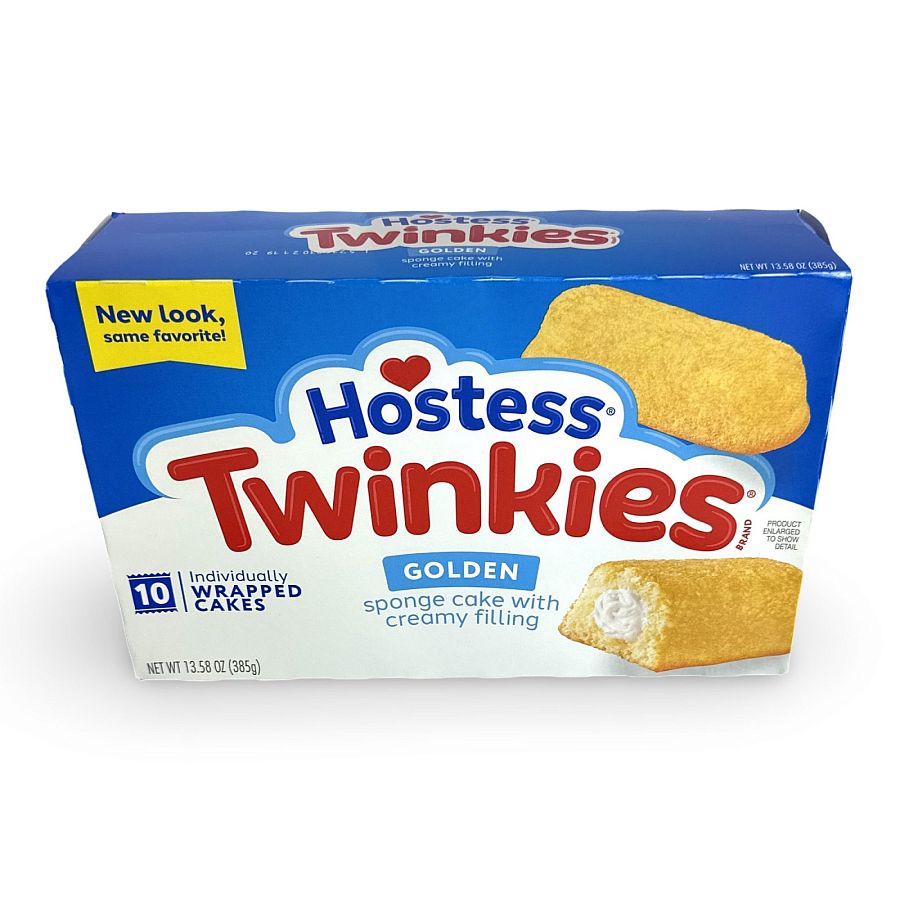 Hostess Snack Cakes Multipack Box, Original Twinkies, 10 Count Box - Specialty Snack by Hostess