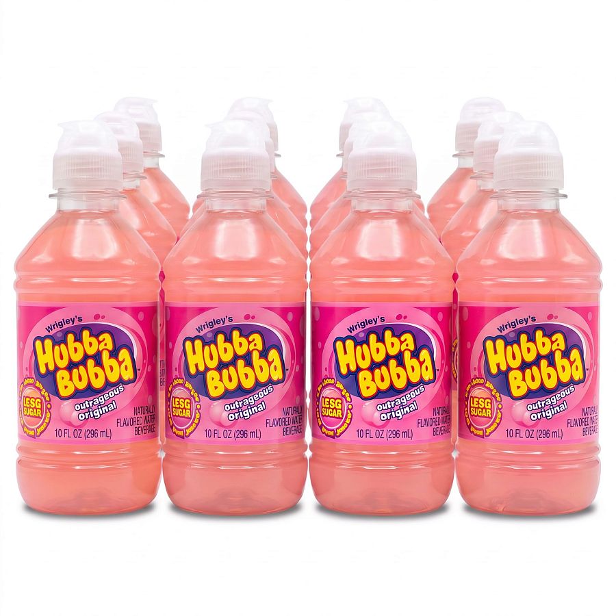 Hubba Bubba After-School Drinks, 10 oz Bottles | Outrageous Original (12 Bottles) - Specialty Snack by Hubba Bubba