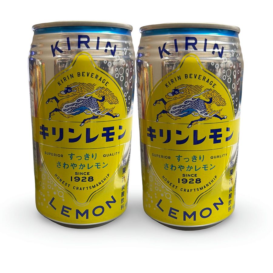 Imported Asian Soda & Drinks 2 Pack | Japanese & Taiwanese Beverages | Kirin Lemon Carbonated - Specialty Snack by Tribeca Curations